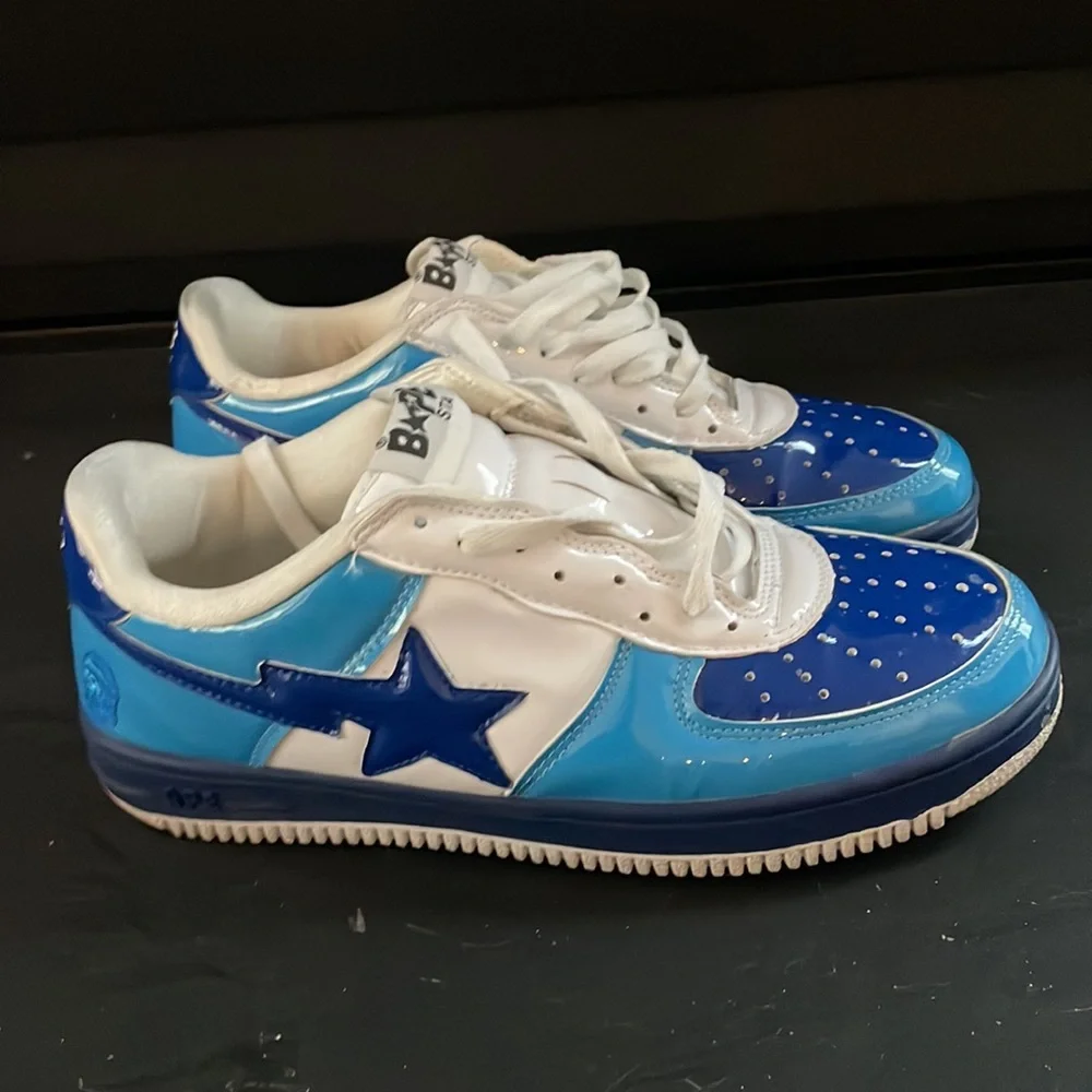 A Bathing Ape Bape Sta Navy FS-001 Sneaker DS Size 13 Used excellent condition - Picture 9 of 14